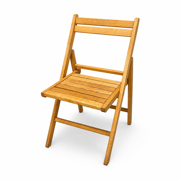 Houten-klapstoel